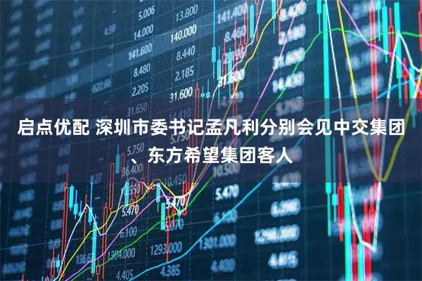 启点优配 深圳市委书记孟凡利分别会见中交集团、东方希望集团客人