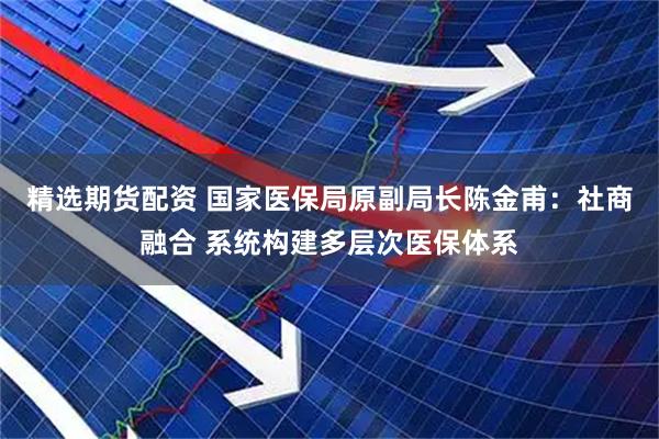 精选期货配资 国家医保局原副局长陈金甫：社商融合 系统构建多层次医保体系